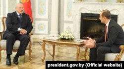 Аляксандар Лукашэнка і Міхаіл Джанэлідзэ