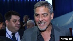 Джордж Клуни принимает участие во втором Глобальном форуме «Против преступления геноцида», Ереван, 23 апреля 2016 г․