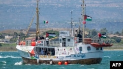 Brod Hadala presrela je izraelska mornarica u međunarodnim vodama, foto-arhiva: Handala u blizini obala Sicilije, 13. jul 2025. 