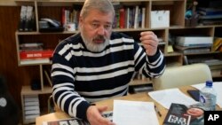 Inițiativa este susținută de Dmitri Muratov, laureat al Premiului Nobel pentru Pace și redactor-șef al ziarului rus Novaia Gazeta (foto arhivă)