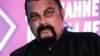 U.S. actor Steven Seagal at a meeting of the A Just Russia-Patriots For Truth bloc in Moscow on May 29.