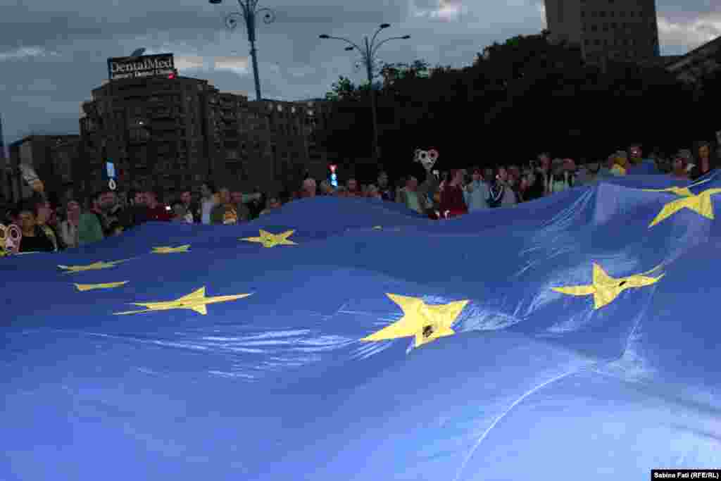 Ștafeta steagului european, București, 12 mai 2018