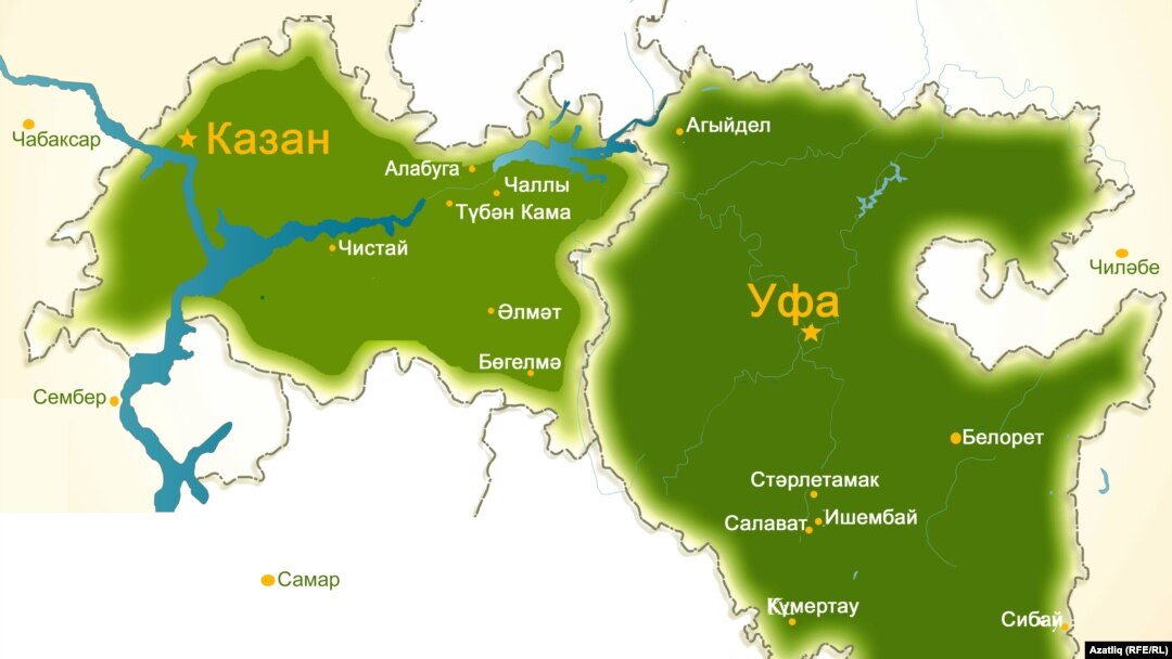 Татарстан һәм Башкортстан хариталары