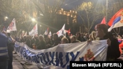 Protesta e djathtistëve në Serbi kundër Ligjit për të huajt, që ka nisur të zbatohet në Kosovë që nga 15 marsi. 