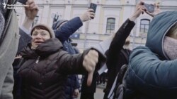 'The Shame Of Russia': Protesters Vent Anger At State-Run TV