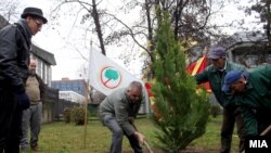 Акцијата „Ден на дрвото“ во Македонија.