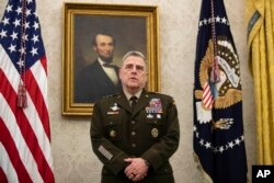 Generalul Mark Milley, șeful Statelor Majore Reunite, Washington, mai 2020.