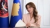 Ushtruesja e detyrës së presidentit të Kosovës, Albulena Haxhiu. 