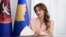 Ushtruesja e detyrës së presidentit të Kosovës, Albulena Haxhiu. 