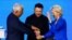 European Council Antonio Costa (left), Ukrainian President Volodymyr Zelenskyy (center), and European Commission President Ursula von der Leyen (file photo)