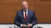 Премиерът Росен Желязков по време на парламентарния контрол в Народното събрание, 6 юни 2025 г.
