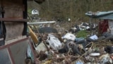 Bosnian villages overwhelmed by landfill rubbish dislodged by rain, Vlasenica, Bosnia and Herzegovina