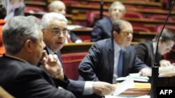 France - Jean-Pierre Sueur, representative of French Senate Commission on Law, attands the French Senate vote session for a bill criminalizing the denial of the genocides, including the Armenian genocide Paris, 23Jan2012