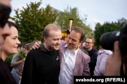 Алесь Чумакоў у Вільні ў першыя гадзіны пасьля перасячэньня мяжы