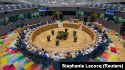 Лидеры стран Евросоюза на саммите в Брюсселе, 28 июня 2018 года.