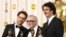 Reditelj Martin Scorsese sa braćom Coen na dodjeli Oscara