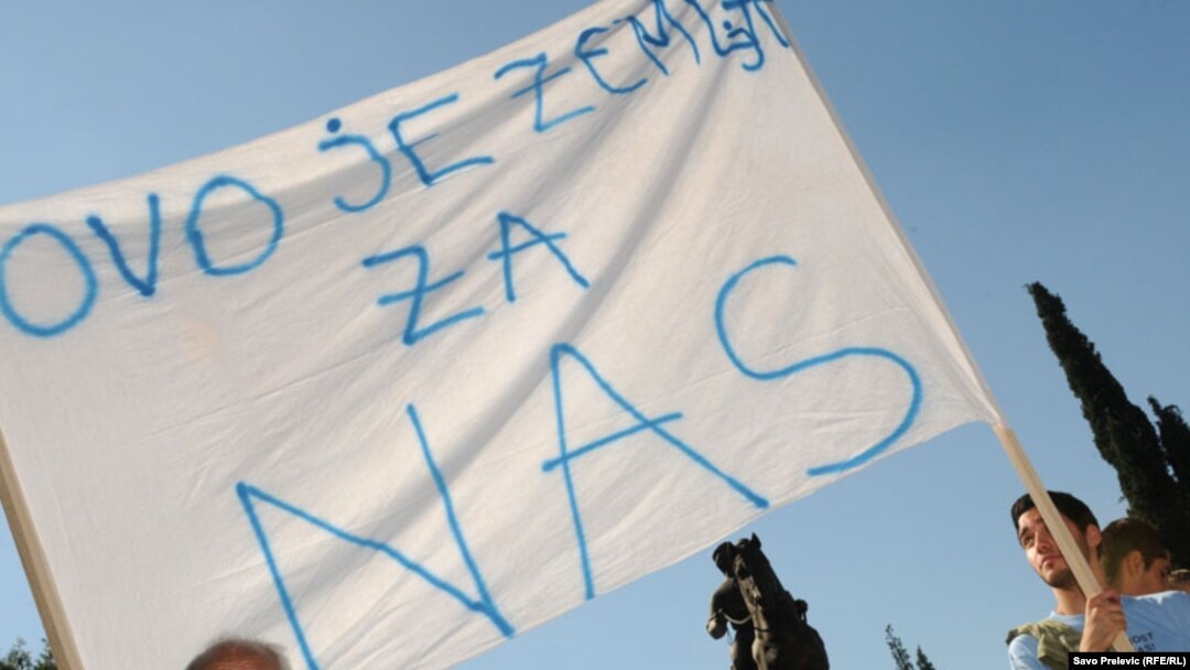 Sa jednog od nekoliko protesta u Podgorici u posljednjih pola godine