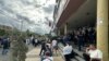 Protest pred zgradom Državnog univerziteta, Novi Pazar, Srbija, 29. jul 2025. 