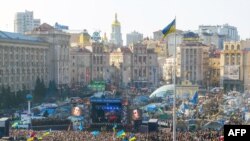 A mass rally on Independence Square in Kyiv on March 9.