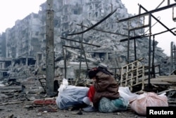 Грозний. Чечня. 17 лютого 1996 року. Перша російсько-чеченська війна