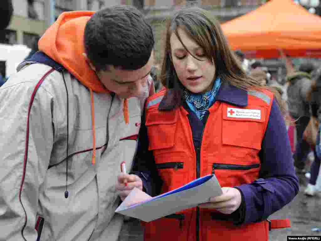 Obilježavanje Međunarodnog dana borbe protiv AIDS-a, Beograd, 1. decembar 2010