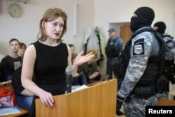 Daria Kozireva na sudu u Sankt Peterburgu, 18. april 2025.