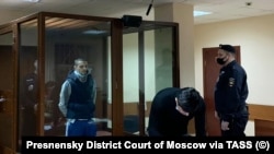Сайд-Мухаммад Джумаев на слушаниях об аресте в московском суде