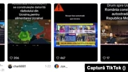 Colaj cu postări etichetate de rețelele sociale sau de platformele de debunking ca fiind false. 