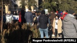 گوشه ای از جریان تجمع اعتراضی در مسکو