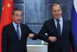 Wang Yi és Szergej Lavrov egy korábbi találkozója