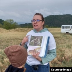 Альбина Фатеева в экспедиции