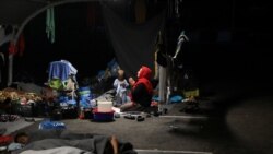 Migranti bivšeg kampa Morija na otvorenom, Lezbos