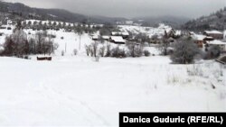 Кышкы айыл. Иллюстрациялык сүрөт.