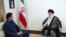 Pakistani Prime Minister Imran Khan meeting with Iran's Supreme Leader Ali Khamenei to discuss regional tensions. October 13, 2019