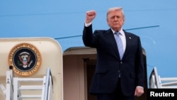 Дональд Трамп перед відбуттям із Пекіна, 15 травня 2026 року
