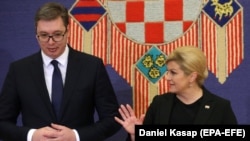 Kolinda Grabar-Kitarović i Aleksandar Vučić