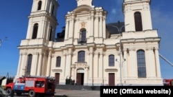 Belarus - fire in the Catholic church in Budslau, 11May2021
