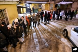 People line up in St. Petersburg, Russia, on January 23 to sign petitions for the Nadezhdin's candidacy. Supporters lined up not just in progressive cities like Moscow and St. Petersburg but also in Krasnodar in the south, Saratov and Voronezh in the southwest, and beyond the Ural Mountains in Yekaterinburg.