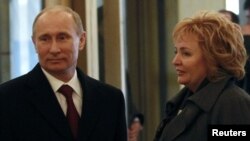 Пуціны галасуюць на прэзыдэнцкіх выбарах, сакавік 2012