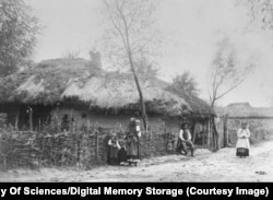 Village houses in Ukraine in the late 1800s or early 1900s