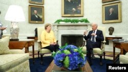 ԱՄՆ նախագահ Ջո Բայդենը Սպիտակ տանն ընդունում է Գերմանիայի կանցլեր Անգելա Մերկելին, Վաշինգտոն, 15-ը հուլիսի, 2021թ․