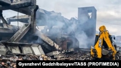 Место взрыва на складе пиротехники во Владикавказе, 10 апреля 2026 года