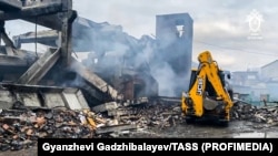 Место взрыва на складе пиротехники во Владикавказе, 10 апреля 2026 года