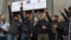 Armenia - Nikol Pashinian and senior members of his Civil Contract party start nonstop anti-government protests in Yerevan, April 13, 2018.