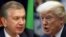 Uzbek President Shavkat Mirziyoev (left) and his U.S. counterpart Donald Trump. (composite file photo)