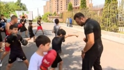 Օլիմպավանի սաները մարզվում են կիզիչ արևի տակ