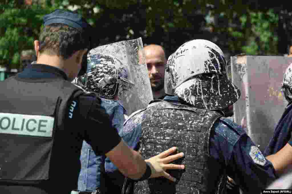 Kosovo - Self determination movement protests against the agreement between Kosovo and Serbia