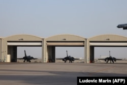 French Rafale fighter jets at an air base near Abu Dhabi in December 2025.
