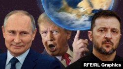 Putin, Tramp, Zelenski