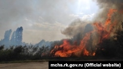 Пожар в Крыму, 29 августа 2021 года